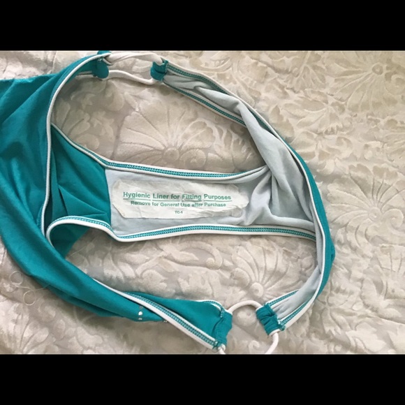 Liz Claiborne tankini top purple blue size 16 bottom turquoise.🌴 - Picture 8 of 8